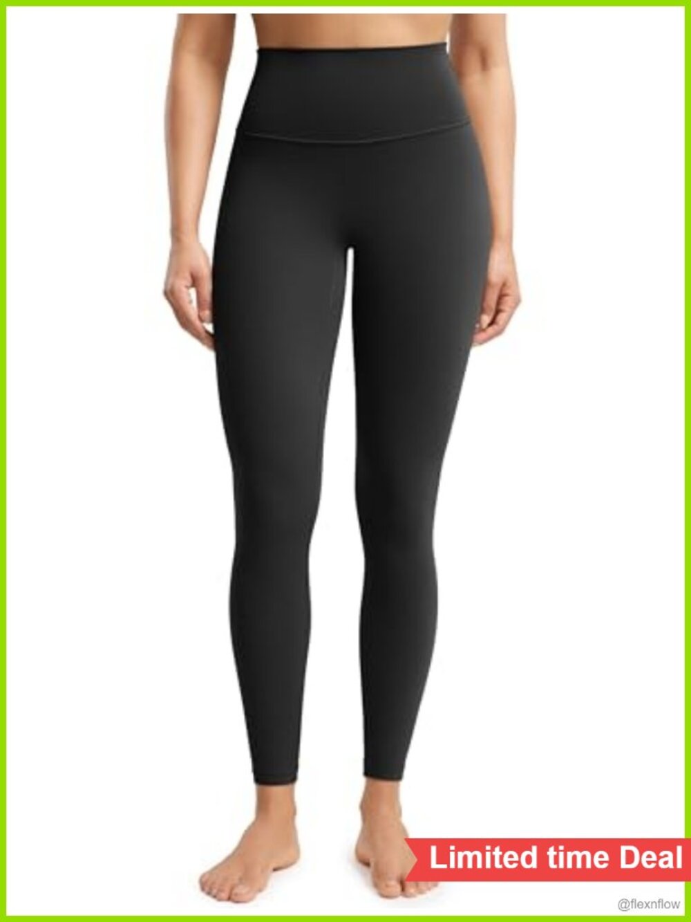 ENERBLOOM No Front Seam Workout Leggings High Waisted Yoga Pants